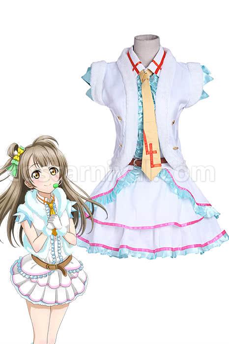 Love Live! Kotori Minami Snow Halation White Dress Cosplay Costume coscarnival