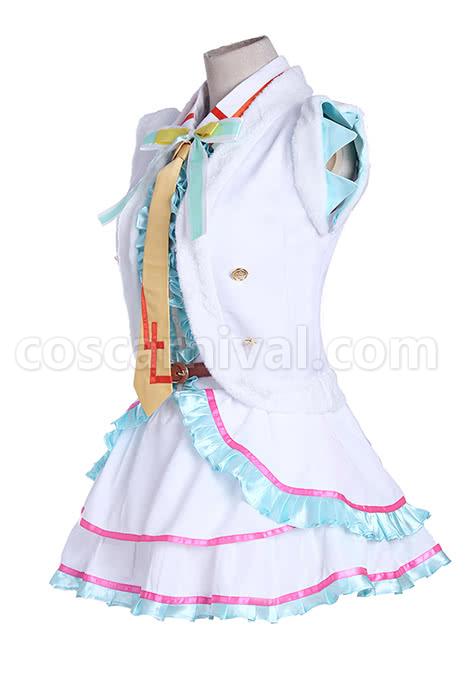 Love Live! Kotori Minami Snow Halation White Dress Cosplay Costume coscarnival