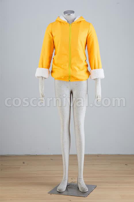 Love Live! Kousaka Honoka Yellow Coat Cosplay Costume, front view