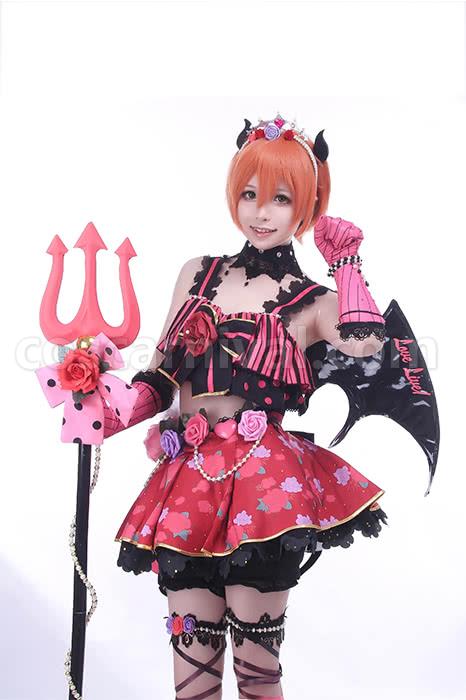 Love Live! Little Devil Rin Hoshizora Cosplay Costume coscarnival