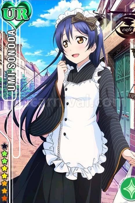 Love Live! Maid Uniforms Black and White Dresses Cosplay Costume coscarnival