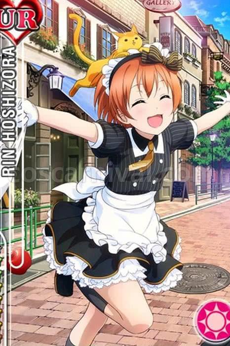 Love Live! Maid Uniforms Black and White Dresses Cosplay Costume coscarnival