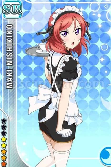 Love Live! Maid Uniforms Black and White Dresses Cosplay Costume coscarnival