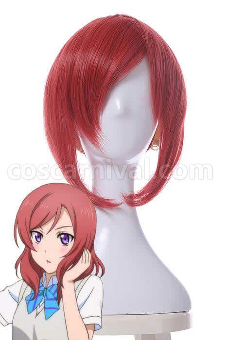 love live maki nishikino orange short wigs cosplay costume