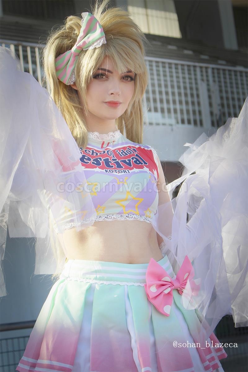 Love Live Minami Kotori Cheerleading Uniforms Cosplay Costume coscarnival
