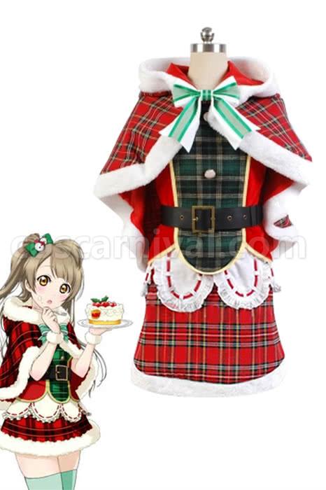 Love Live Minami Kotori Christmas Dresses Cosplay Costume, front view