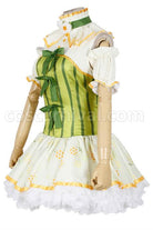 Love Live! Minami Kotori Green Cosplay Costume, three-quarter view
