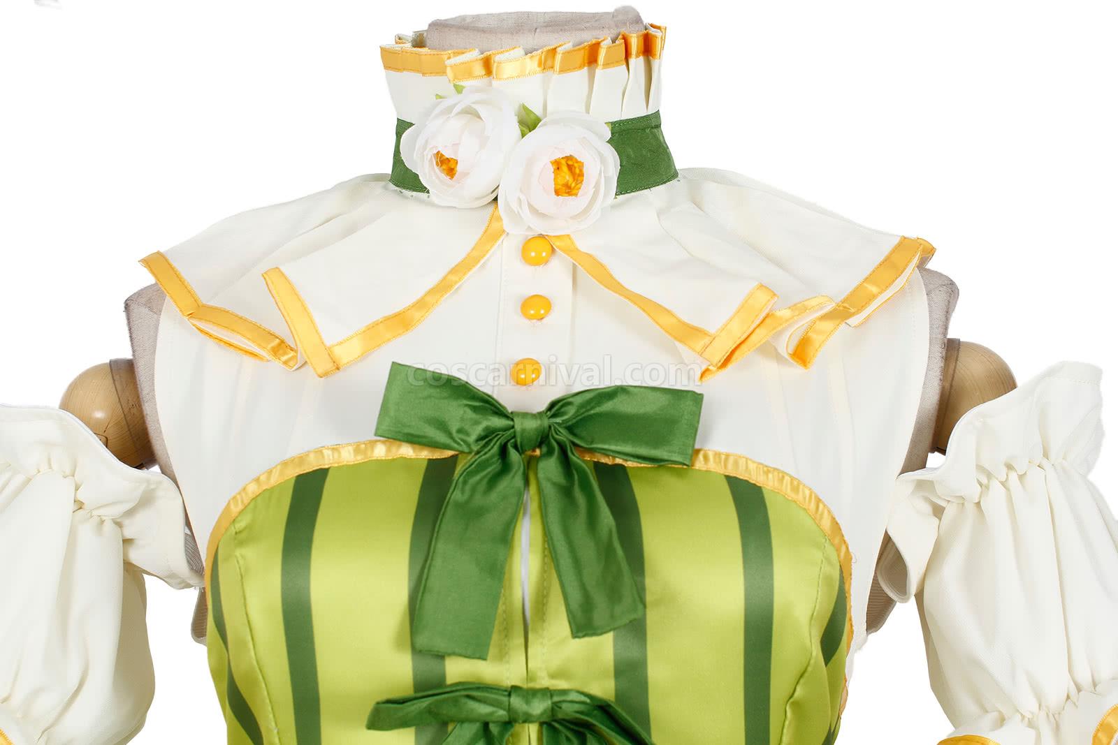 Love Live! Minami Kotori Green Cosplay Costume coscarnival