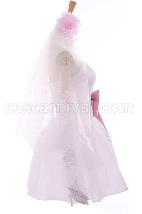 Love Live! Nico Yazawa White Little Formal Dress Bridesmaid Dresses Cosplay Costume coscarnival