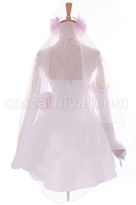 Love Live! Nico Yazawa White Little Formal Dress Bridesmaid Dresses Cosplay Costume coscarnival
