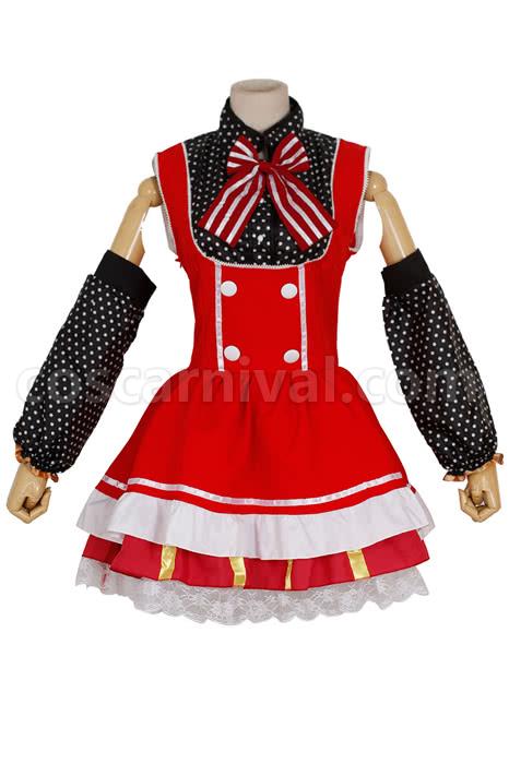 Love Live! Nishikino Maki Red Lovely Cosplay Costume coscarnival