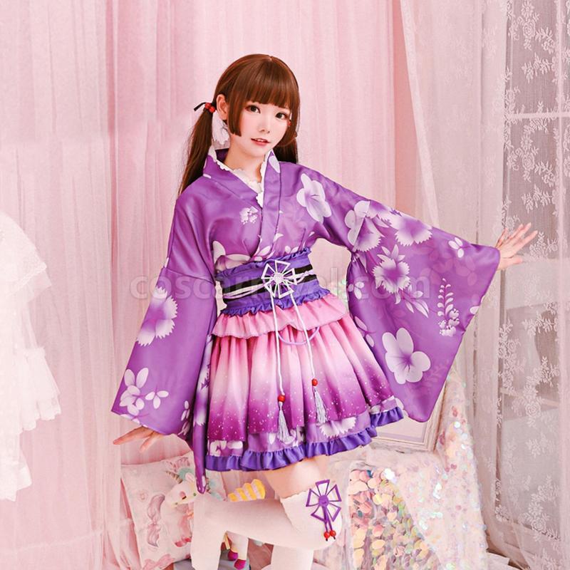 Love Live Nozomi Tojo Kimono Cosplay Costume coscarnival