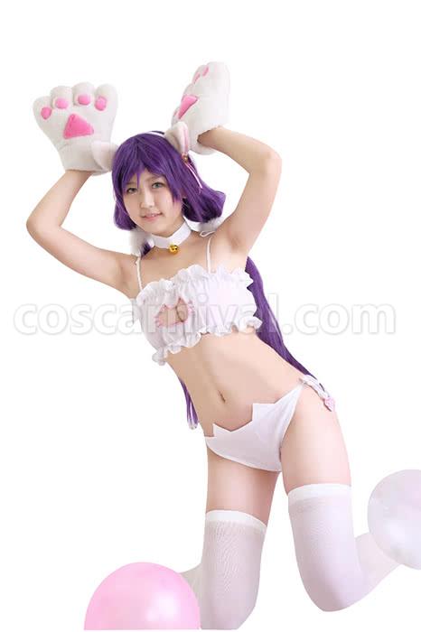 Love Live! Nozomi Tojo Maki Nishikino Cat Bare Breast Sexy Underwears Cosplay Costume coscarnival