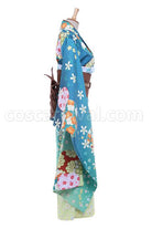 Rin Hoshizora cosplay costume from Love Live!, side view