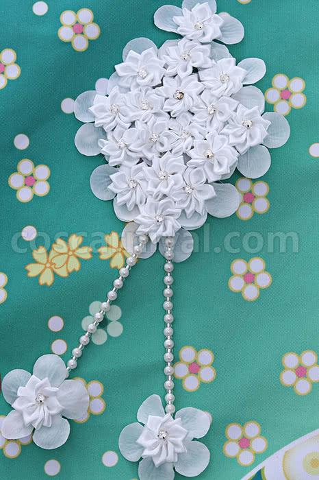 Love Live! Rin Hoshizora Blue Kimono Cosplay Costume coscarnival