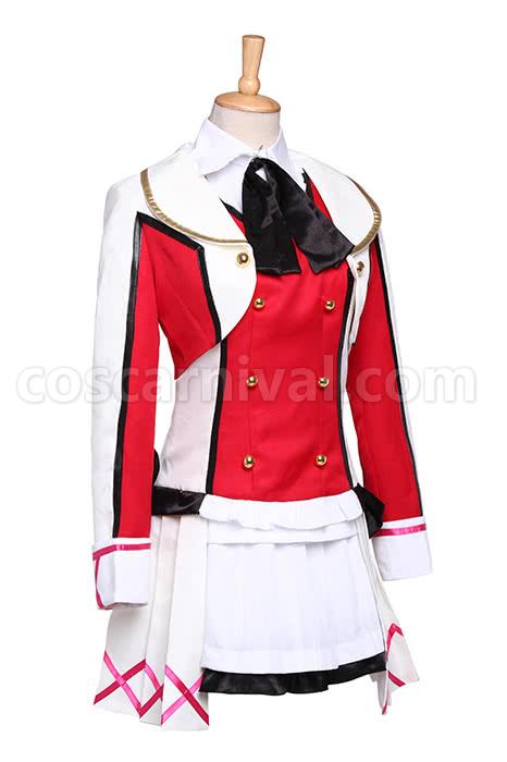 Rin Hoshizora cosplay costume from Love Live!, three-quarter view