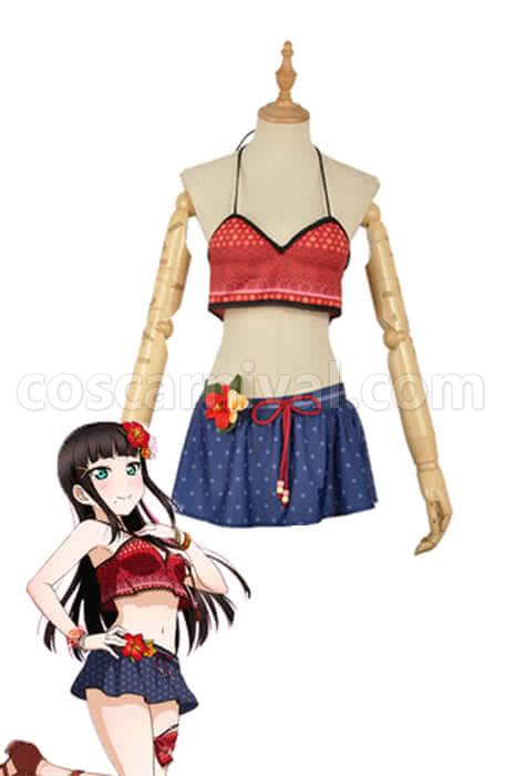 Love Live Sunshine Angel Aqours Unawaken Dia Kurosawa SwimSuit Cosplay Costume coscarnival