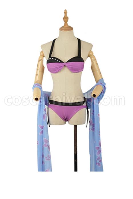 Love Live Sunshine Angel Aqours Unawaken Mari Ohara Purple SwimSuit Cosplay Costume coscarnival
