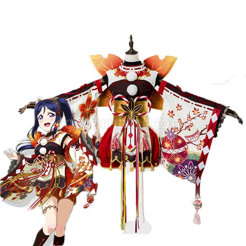 Love Live! Sunshine Aqours Matsuura kanan Maple kimono Cosplay Costume coscarnival