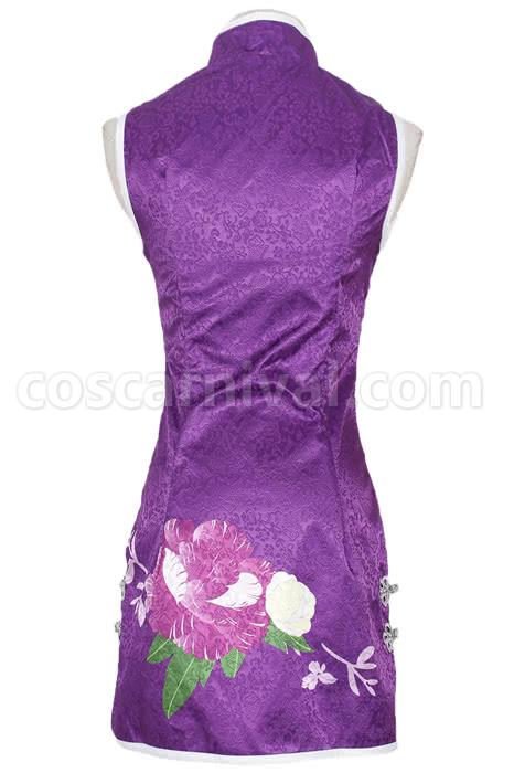 Love Live! Tojo Nozomi Purple Qipao Cosplay Costume coscarnival