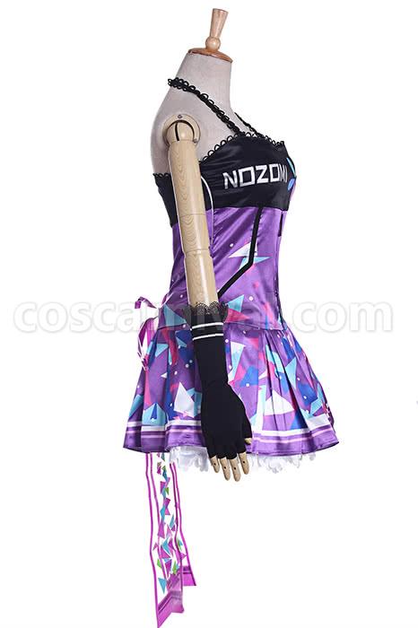 Love Live! Toujou Nozomi Purple Dress Cosplay Costume coscarnival