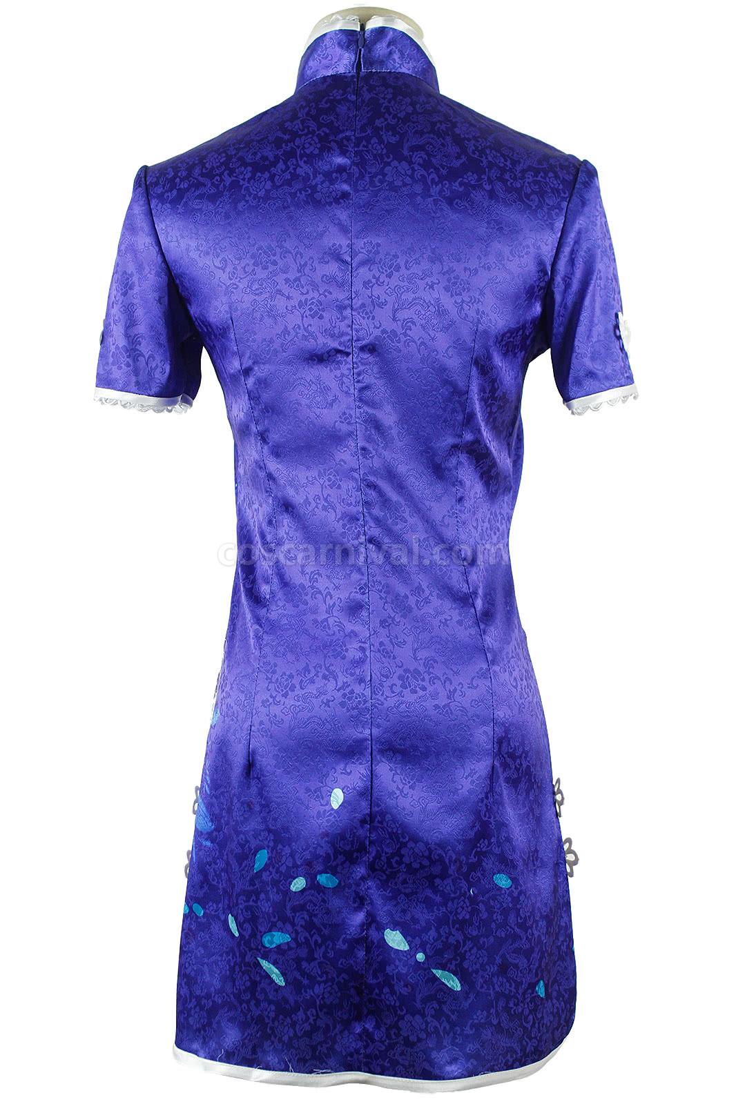 Love Live! Umi Sonoda Blue Printing Qipao Cosplay Costume coscarnival