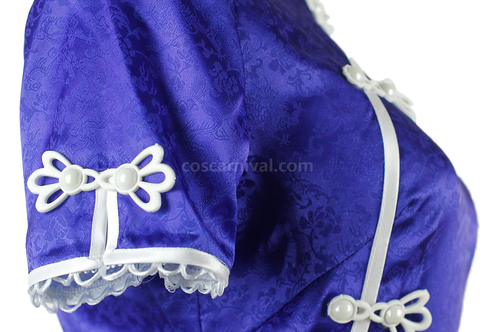 Love Live! Umi Sonoda Blue Printing Qipao Cosplay Costume coscarnival