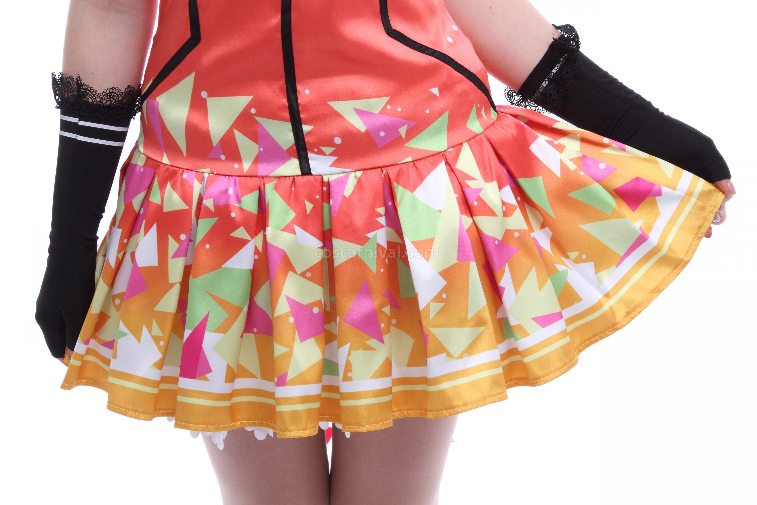 Love Live! Video Awaken Honoka Kosaka Orange Dresses Cosplay Costume coscarnival