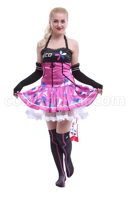 Love Live! Yazawa Nico Electronic Dresses Cosplay Costume coscarnival