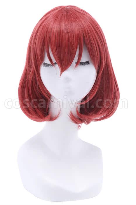 lovelivesunshine kurosawa ruby wigs medium red hair cosplay costume