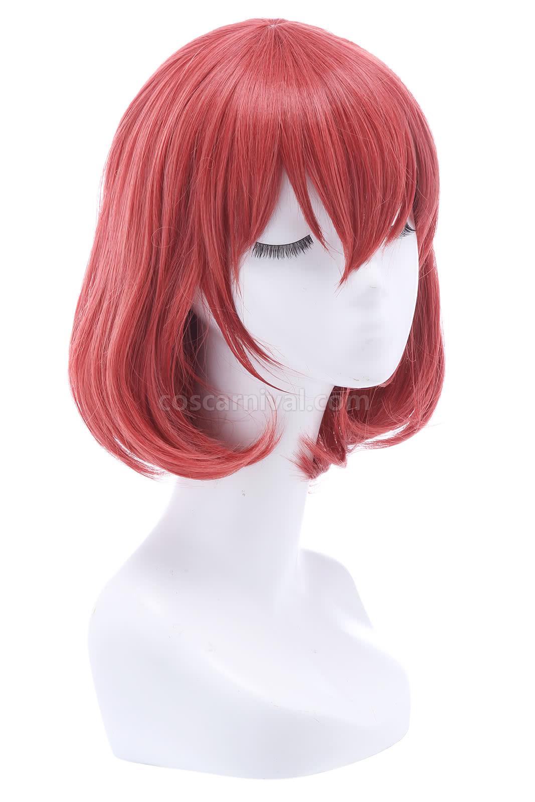 lovelivesunshine kurosawa ruby wigs medium red hair cosplay costume