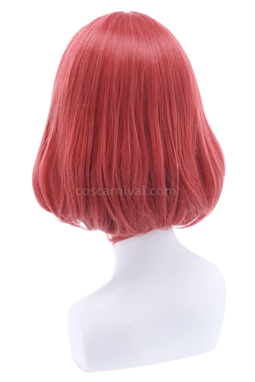lovelivesunshine kurosawa ruby wigs medium red hair cosplay costume