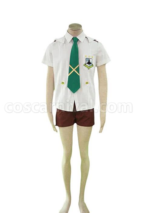 Macross Frontier Luca Angeloni School Uniform Cosplay Costume coscarnival