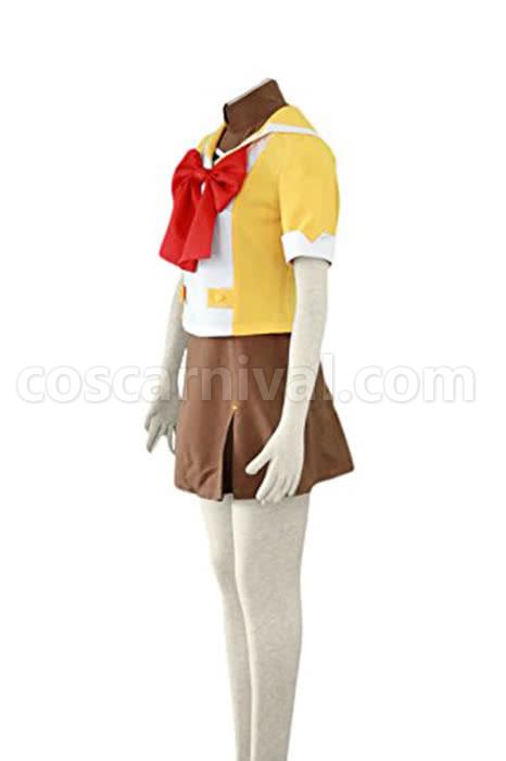 Macross Frontier Ranka Lee Girl School Uniform Cosplay Costume coscarnival