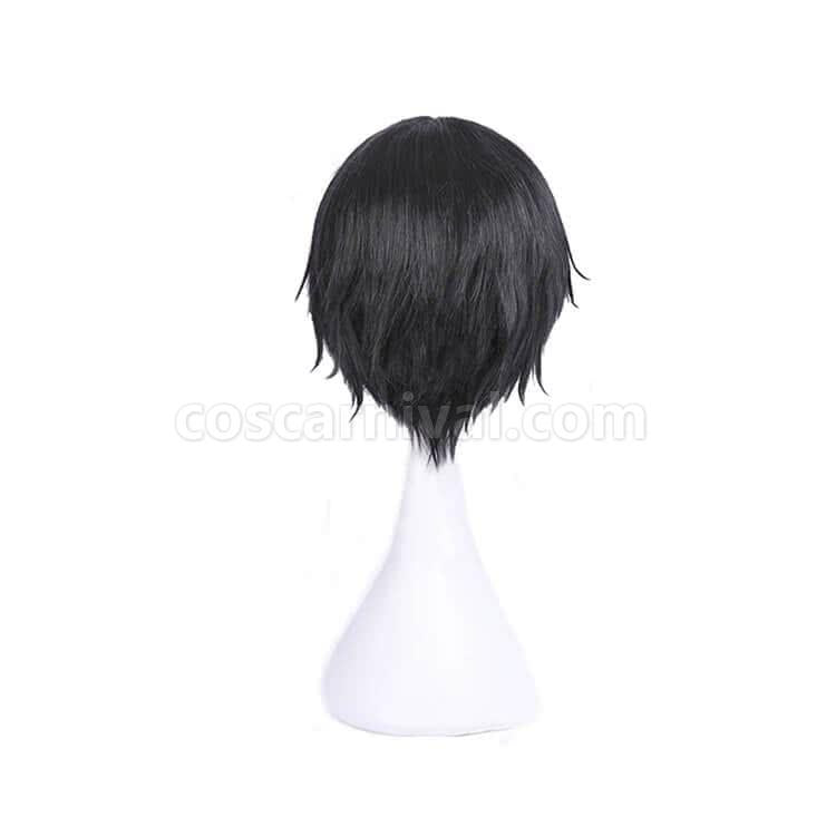 Magical Girl Ore Sakuyo Mikage Black Short Synthetic Cosplay Costume coscarnival