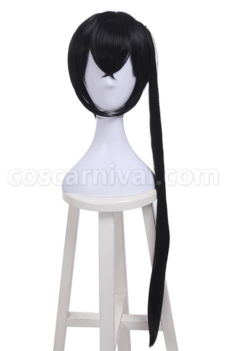 Magical Girl Raising Project Kano Sazanami Long Synthetic Black Cosplay Costume coscarnival