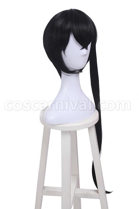 Magical Girl Raising Project Kano Sazanami Long Synthetic Black Cosplay Costume coscarnival