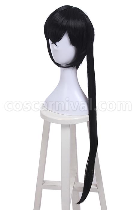 Magical Girl Raising Project Kano Sazanami Long Synthetic Black Cosplay Costume coscarnival