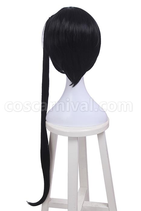 Magical Girl Raising Project Kano Sazanami Long Synthetic Black Cosplay Costume coscarnival