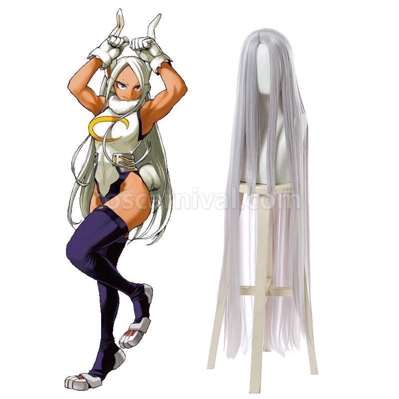 MHA My Hero Academia Rabbit Hero Miruko 120cm Long White Cosplay Costume  coscarnival