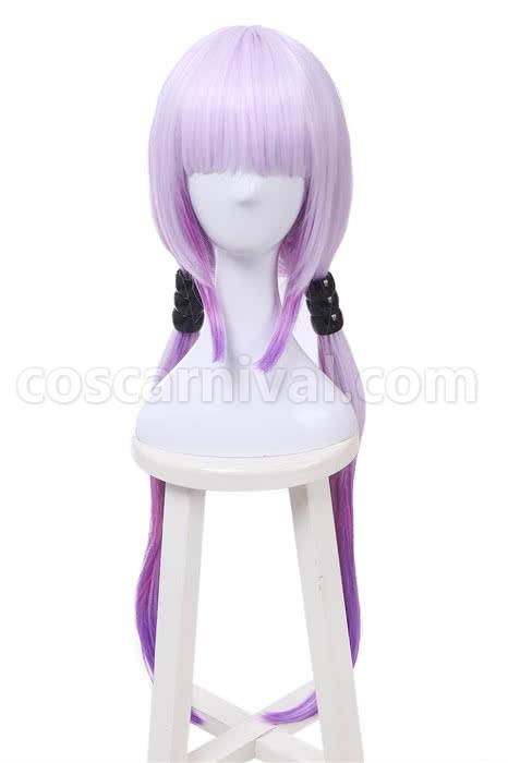 Miss Kobayashi Dragon Maid Kanna Kobayashi Synthetic Long Purple Cosplay Costume  coscarnival