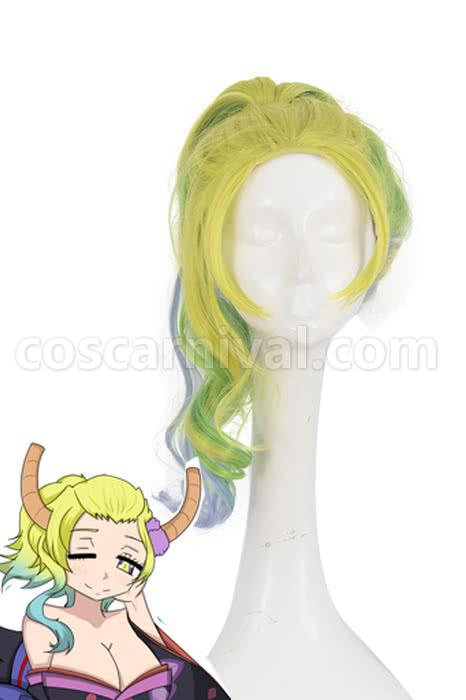 Miss Kobayashi Dragon Maid Quetzalcoatl Lucoa Hairdo Cosplay Costume coscarnival