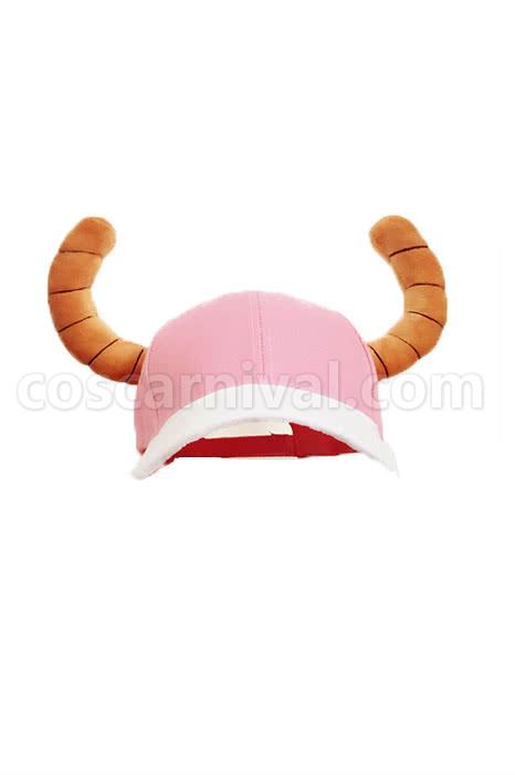 미스 코바야시 드래곤 메이드 Quetzalcoatl Lucoa 핑크 모자 코스프레 의상 coscarnival