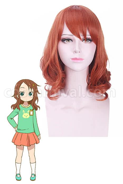 miss kobayashis dragon maid riko saikawa long orange wigs anime cosplay costumes
