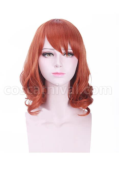 miss kobayashis dragon maid riko saikawa long orange wigs anime cosplay costumes