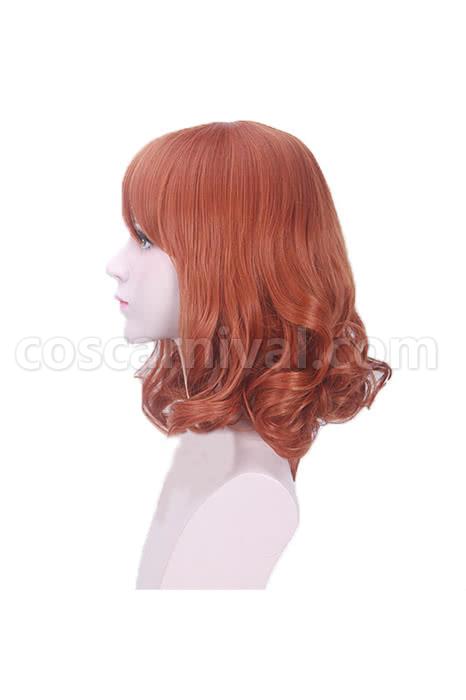 miss kobayashis dragon maid riko saikawa long orange wigs anime cosplay costumes