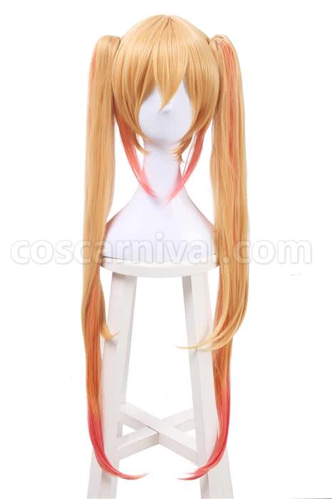 miss kobayashis dragon maid tohru long golden wigs costume