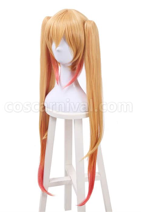 miss kobayashis dragon maid tohru long golden wigs costume