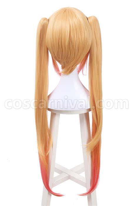 miss kobayashis dragon maid tohru long golden wigs costume