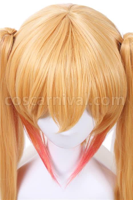 miss kobayashis dragon maid tohru long golden wigs costume